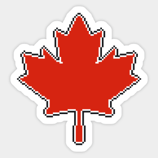 the leaves of the flag of canada Sticker